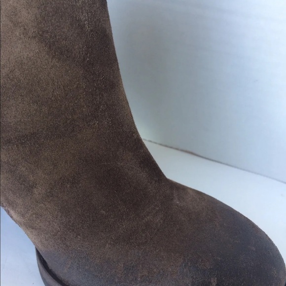 COPY Paul Green Dallas Brown Nubuck Leather Ankle Boot 6 - Picture 7 of 12
